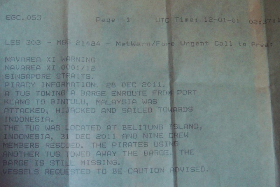 Tropical Storms and Piracy Warnings